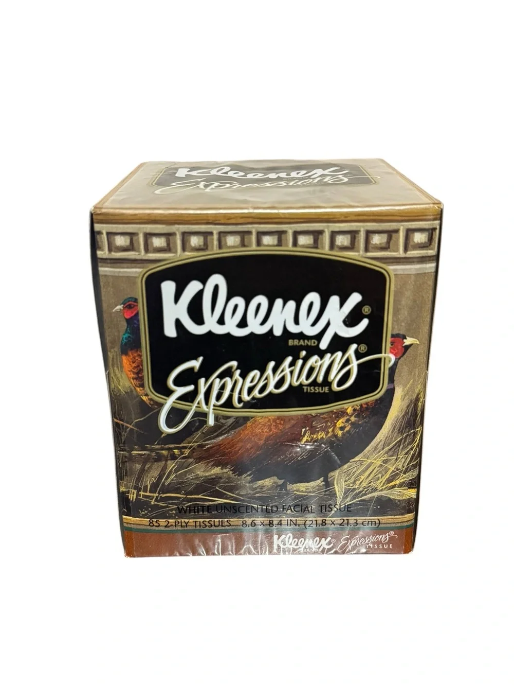 Vintage Kleenex Expressions PHEASANTS Facial Tissues 85 2-Ply Box NEW Sealed